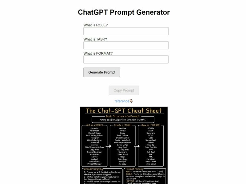 ChatGPT Prompt Generator