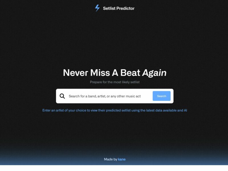 Setlist Predictor