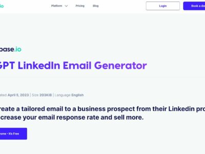 ChatGPT LinkedIn Email Generator