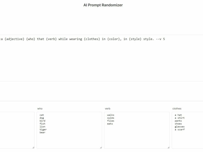 AI Prompt Randomizer