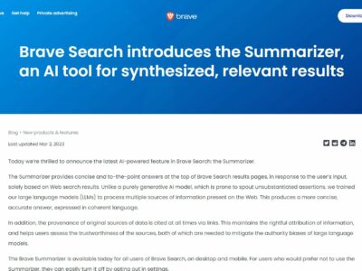 Brave Search Summarizer