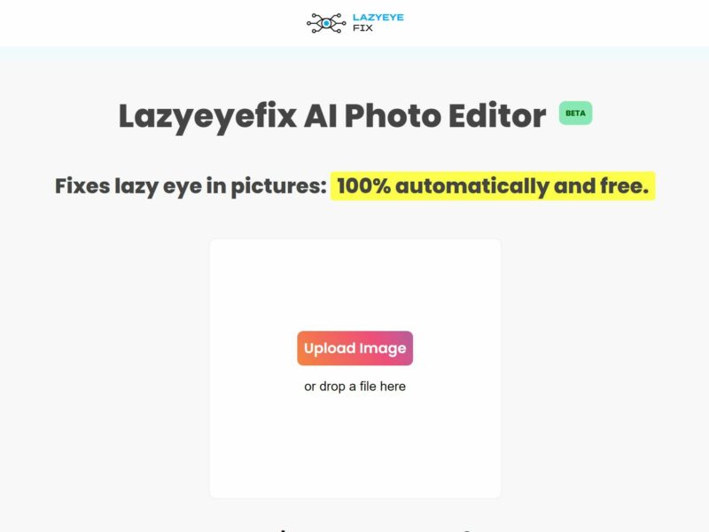 Lazyeyefix AI Photo Editor