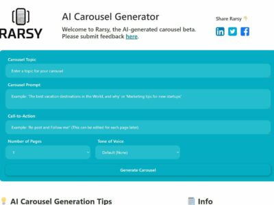 Carousel Generator