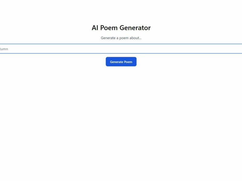 AI Poem Generator