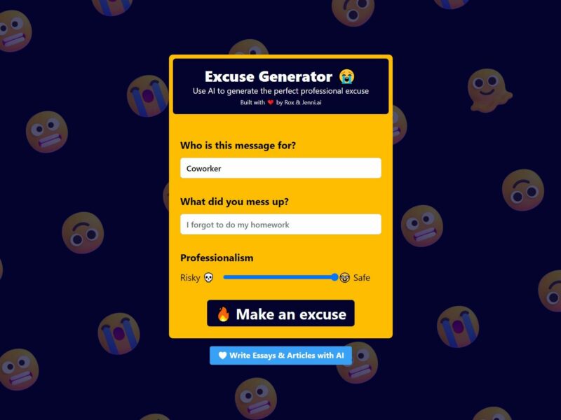 The Excuse Generator