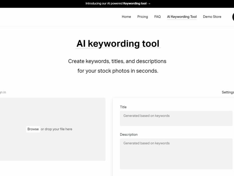 AI Keywording Tool