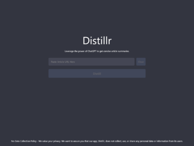 Distillr