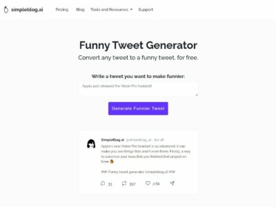 Funny Tweet Generator