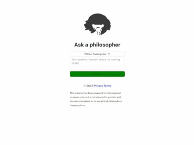 Ask a Philosopher