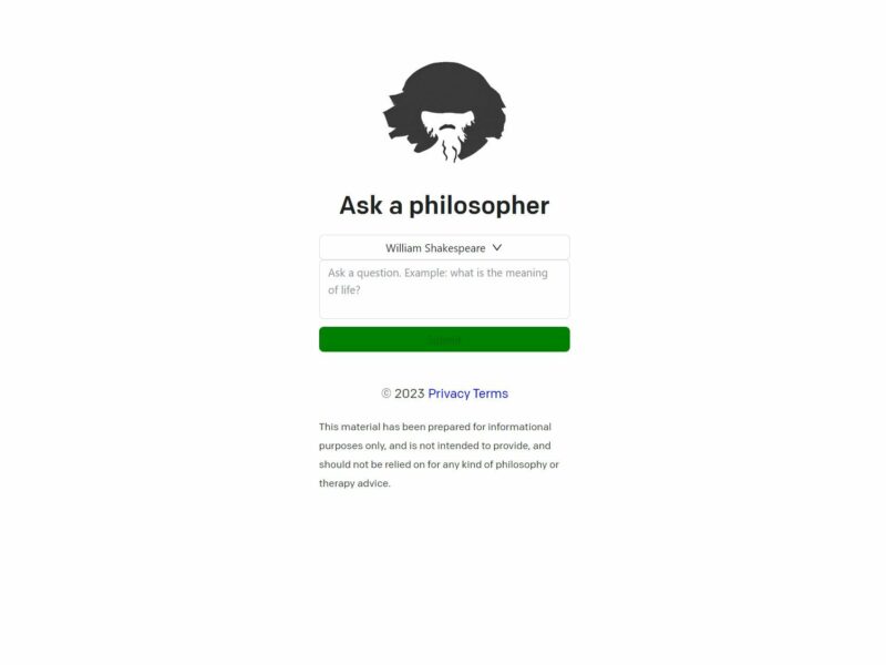 Ask a Philosopher