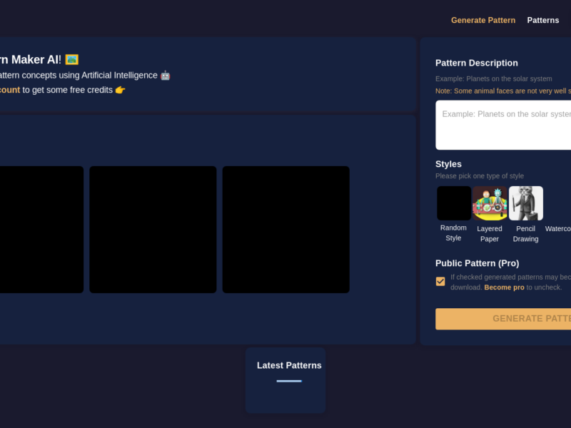 Pattern Maker AI