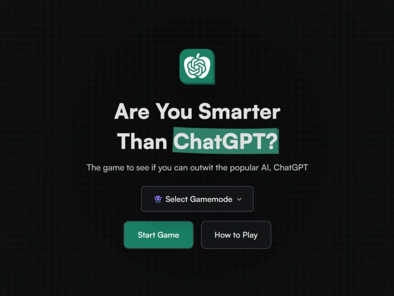 Are You Smarter Than ChatGPT