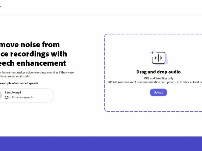 Adobe Enhance Speech