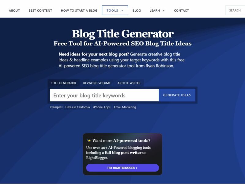 Blog Title Generator