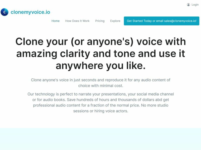 Clonemyvoice.io