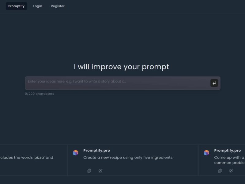 Promptify Editor