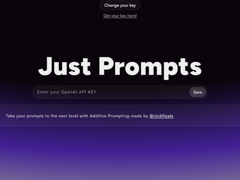 Just Prompts