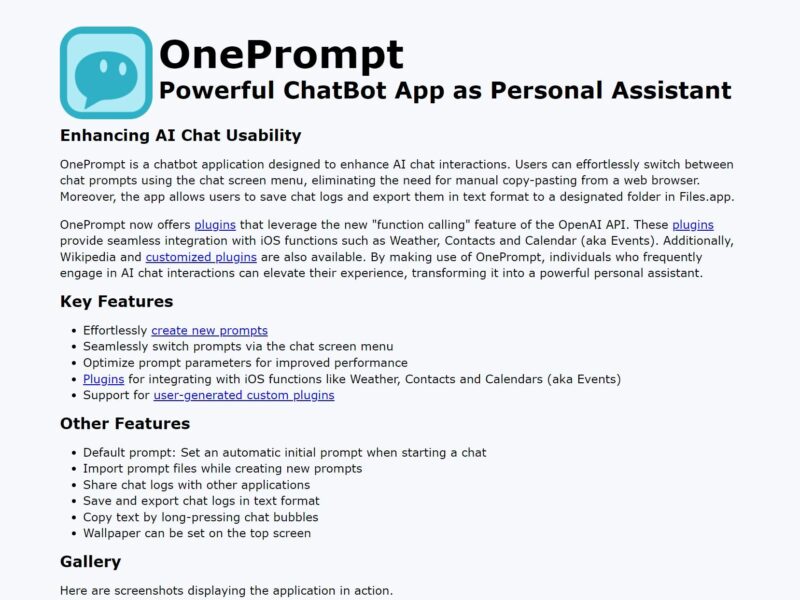 OnePrompt