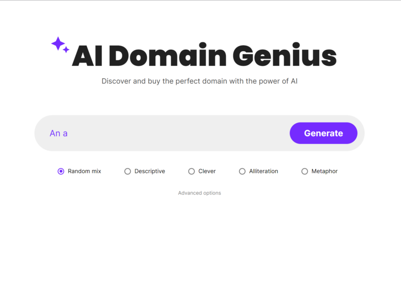 AI Domain Genius