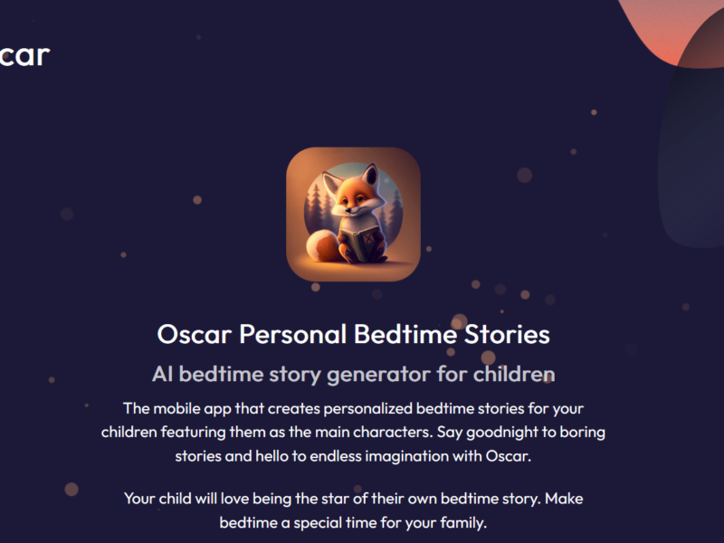 Oscar - bedtime story generator