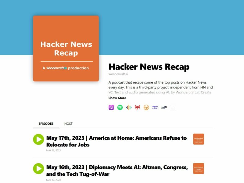 Hacker News Recap